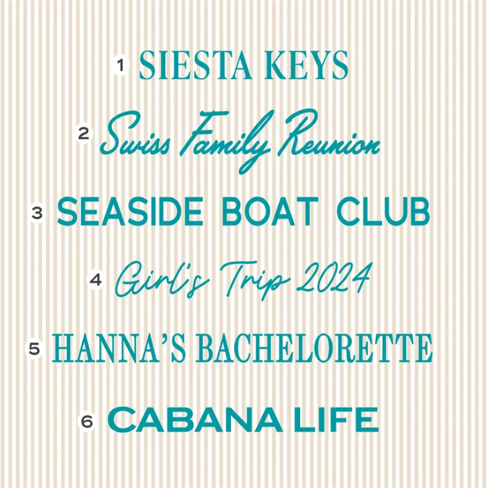 Personalized Towel Monogram Beach Towel Girls Trip Custom Beach Towel Striped Towel with Name Custom Text Towel Preppy Beach 260622 - view 7