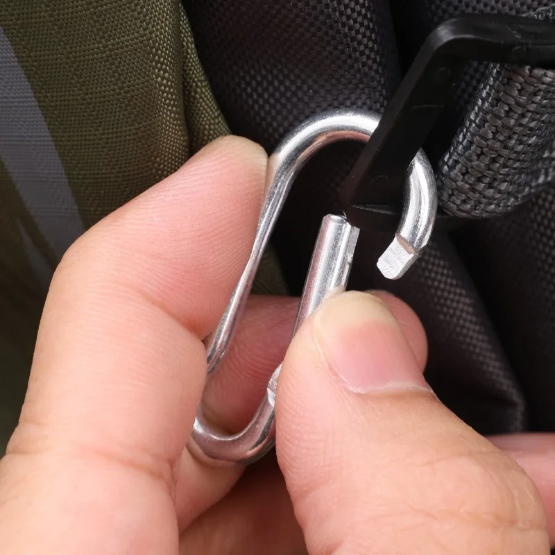 Mini Carabiner Alloy Survival Gear Camp Mountaineering Hook Outdoor Carabiner Keychain Tourist Hooks Fishing Buckle Wholesale 260622 - view 5