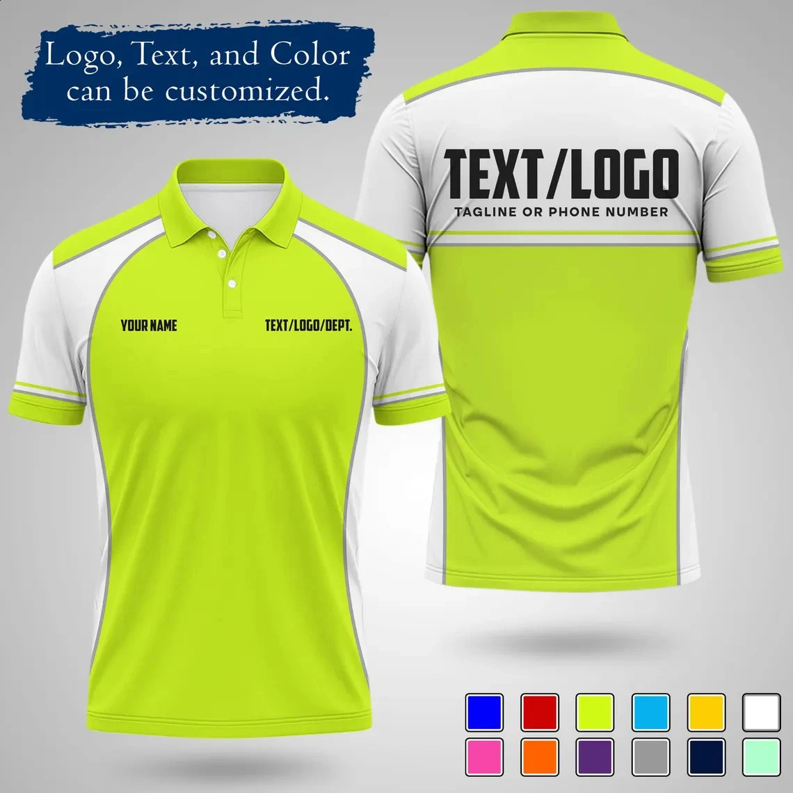 Personalized Team Polo Shirt Customizable diy Name men women short sleeve n summer daily sports Uniforms 260625 - view 3
