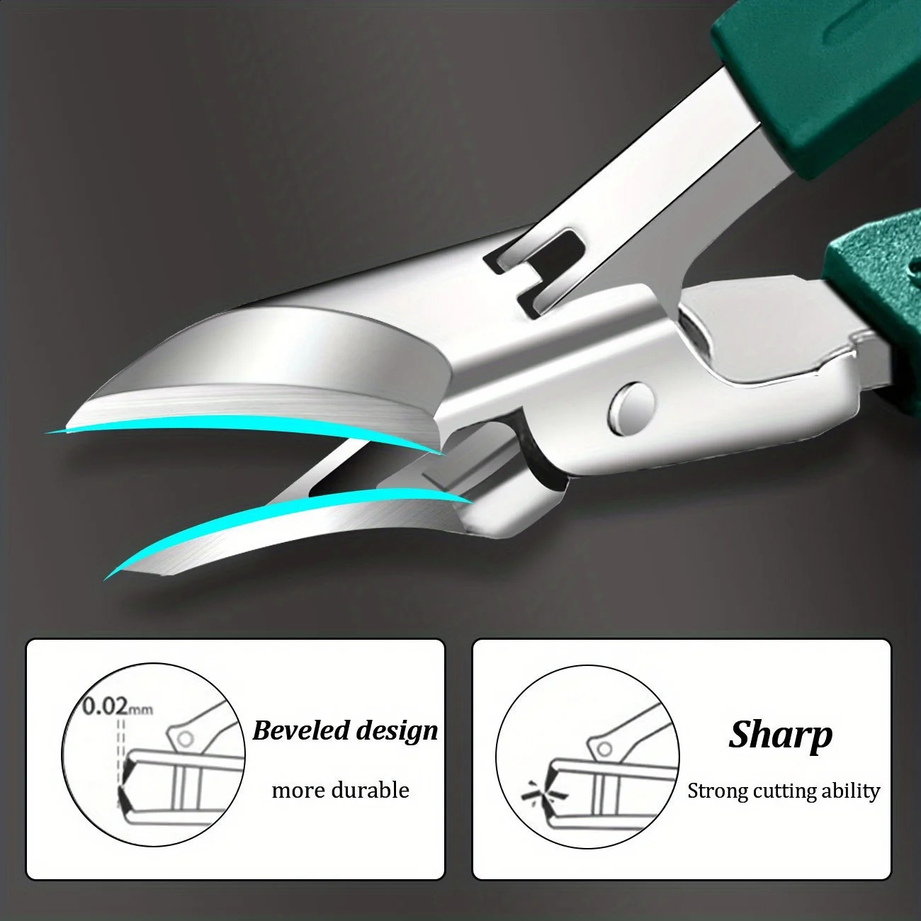 For Thick and Inlaid Nails H ighprecisionTr immerMa deof He avydutySta inlessSte elEqu i25d egrSpec ialNail Clip persforT hic 260615 - view 5