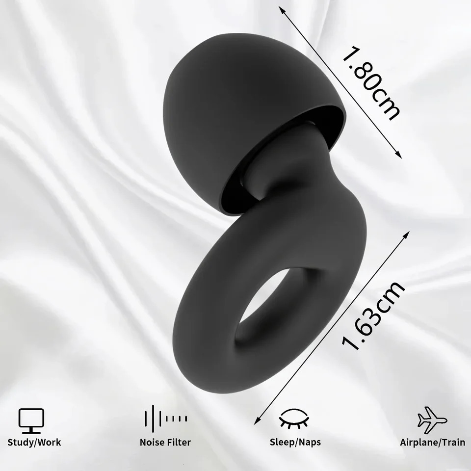 Quiet Ear Plugs for Noise Soft Protection for SleepSwim Work 8 Ear Tips in XS/S/M/L 260624 - view 4