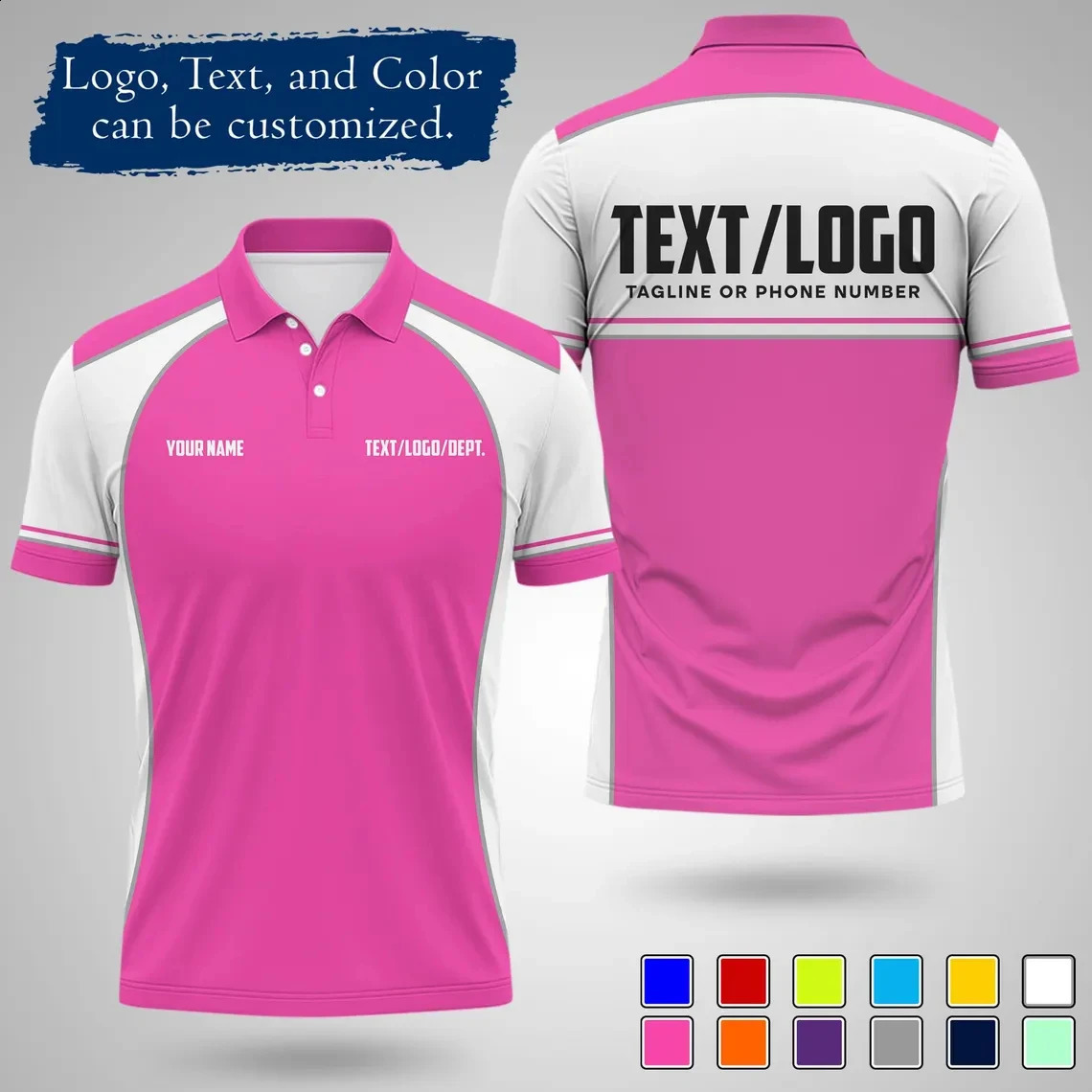 Personalized Team Polo Shirt Customizable diy Name men women short sleeve n summer daily sports Uniforms 260625 - view 4