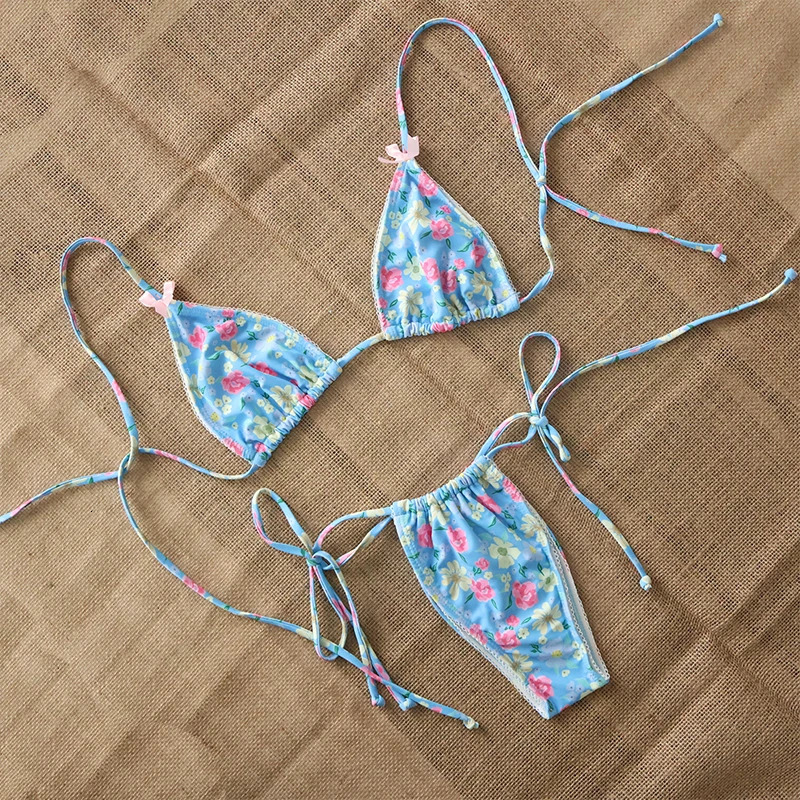 Micro Bikini Push Up Women Swimsuits Sexy Female Swimwear Brazilian Bikini Set Thong Biquini Swim Suits Print Beachwear 260622