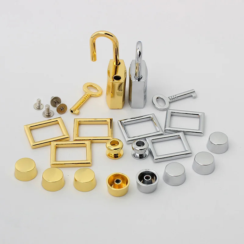 Fashion Metal Bag Locks Clasp Bag Lcok Set For Handbags Purse Tote Closures Snap Clasps DIY Craft Hardware Case Bag Accessories 260622 - view 4