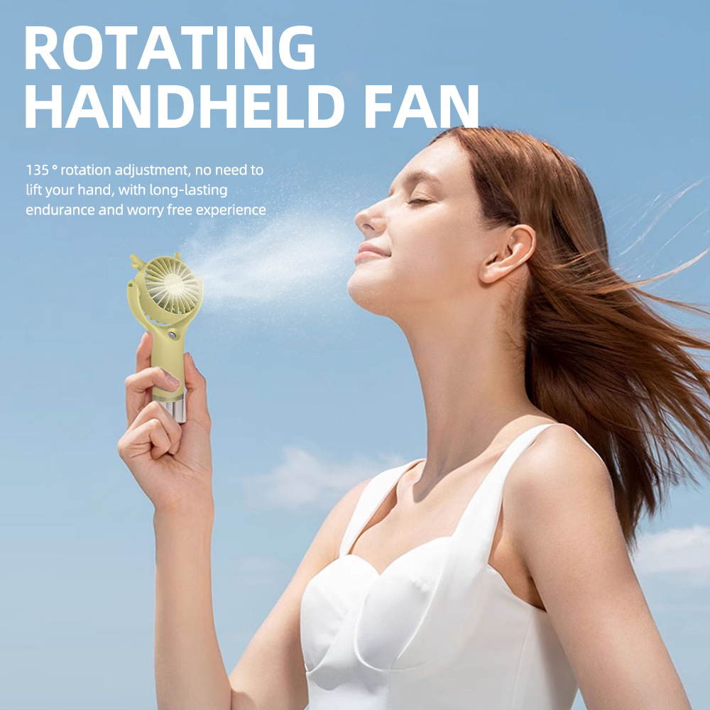 Antler Mist Hand Fan Detachable Water Tank USB Neck Portable Cooling Fan