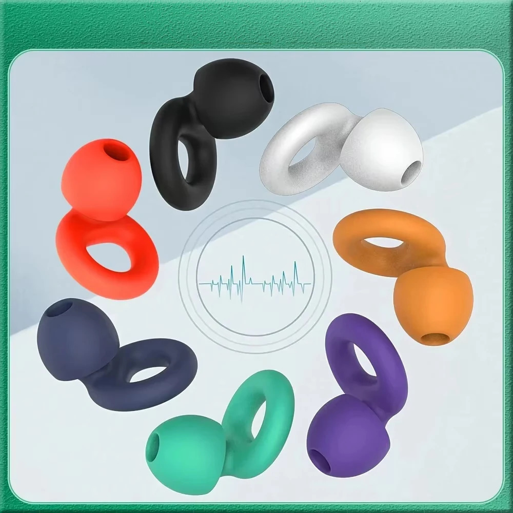 Quiet Ear Plugs for Noise Soft Protection for SleepSwim Work 8 Ear Tips in XS/S/M/L 260624