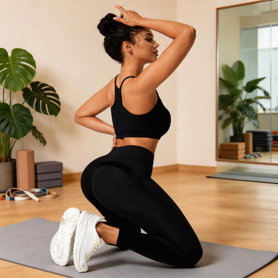 Yoga Leggings HighWaisted Stretch Womens Base Layer Tights QuickDry Running Fleece-Lined Paneled Tights Fitness Sports Leggings M260626