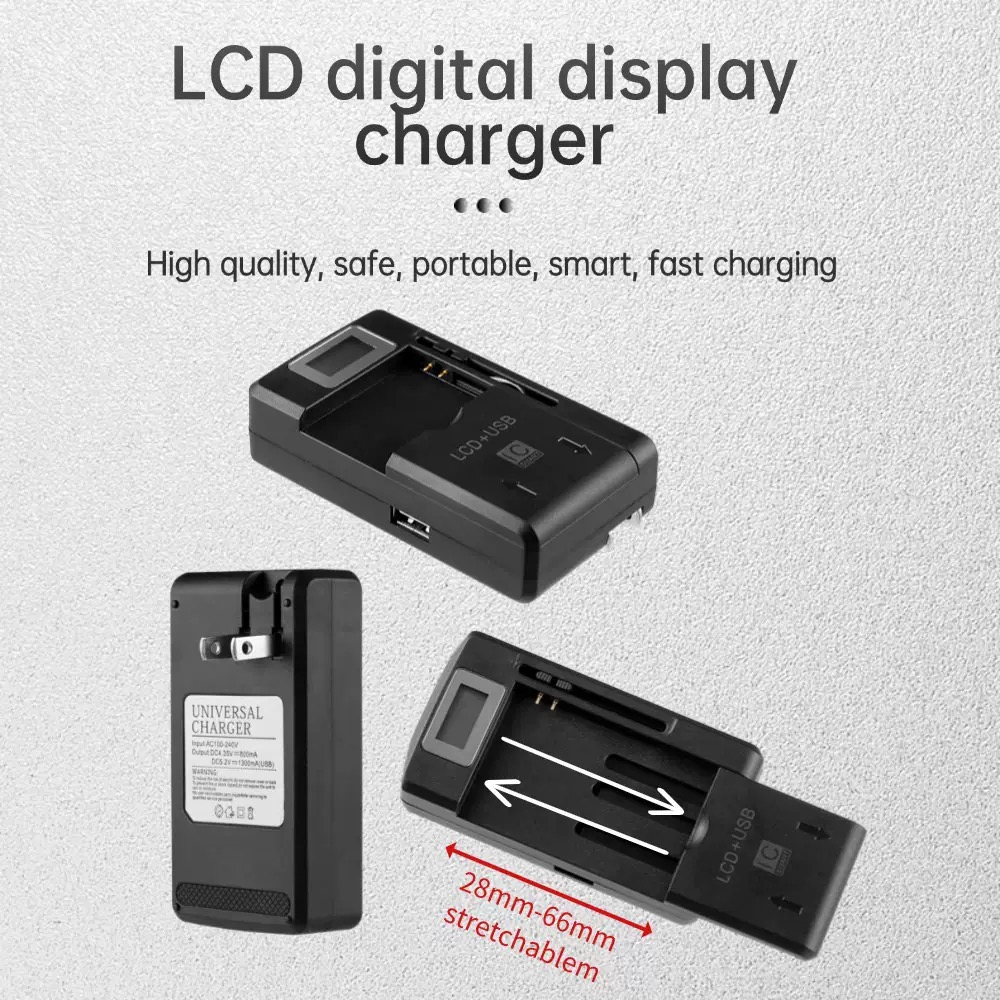 Universal Portable Mobile Cell Phone battery Chargers for Battery Charger+USB-Port For Smartphone Battery
