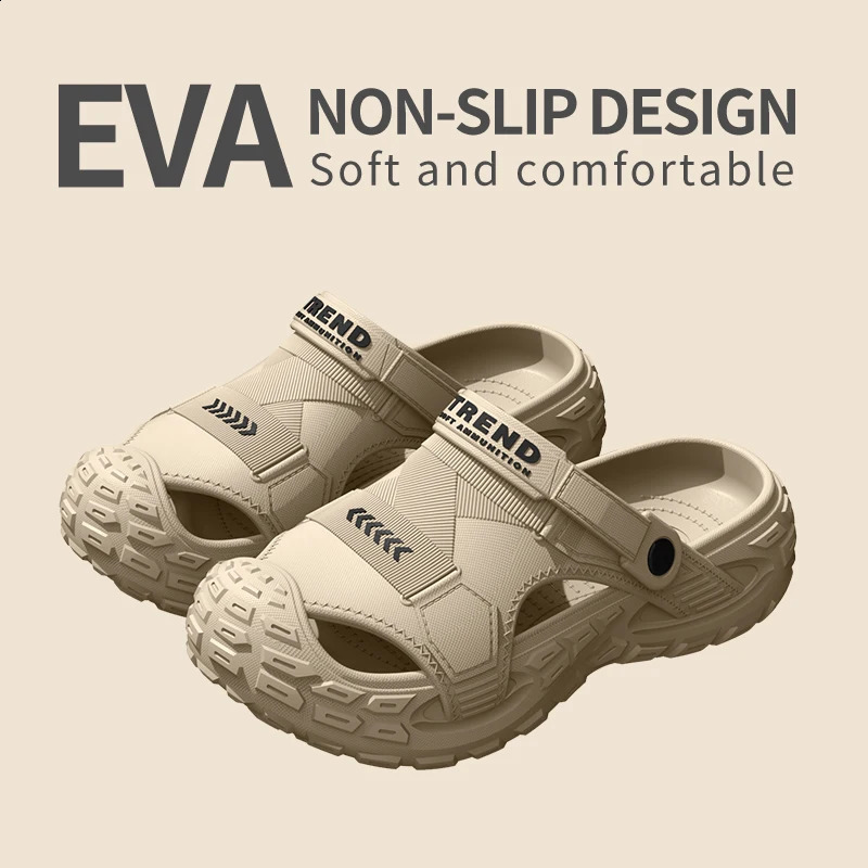 EVA sandals for men in summer thick soft soled for outdoor wear beach shoes for casual sports and perforated shoes a260625 - view 7