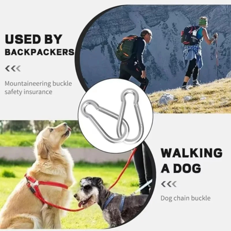 Mini Carabiner Alloy Survival Gear Camp Mountaineering Hook Outdoor Carabiner Keychain Tourist Hooks Fishing Buckle Wholesale 260622 - view 6