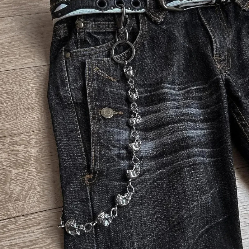 High Waist Harajuku Loose Embroidered Women Jeans with Rock Punk Style Y2K Micro La Retro Wide Leg Pants 260625 - view 4