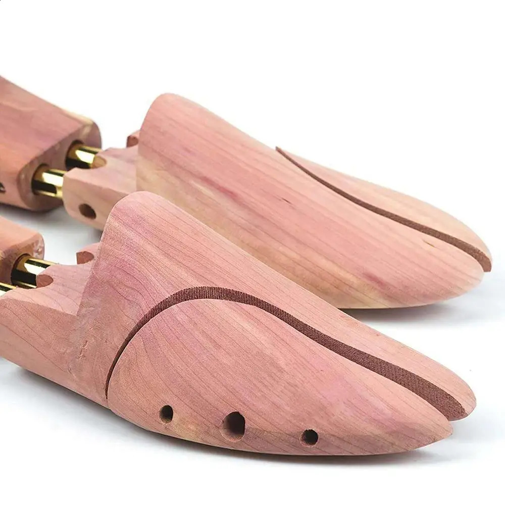 ZGZJYWM Twin Tube Red Cedar Wood Adjustable Width Shoe Shaper Mens Stretcher Shaper Shoe Tree 260625 - view 5