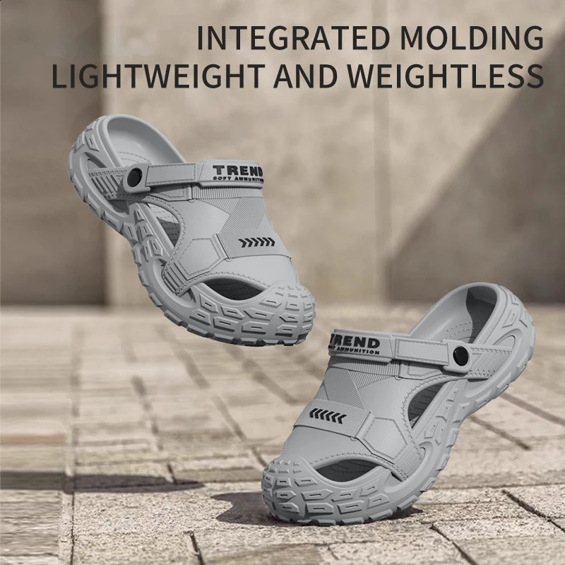 EVA sandals for men in summer thick soft soled for outdoor wear beach shoes for casual sports and perforated shoes a260625 - view 5