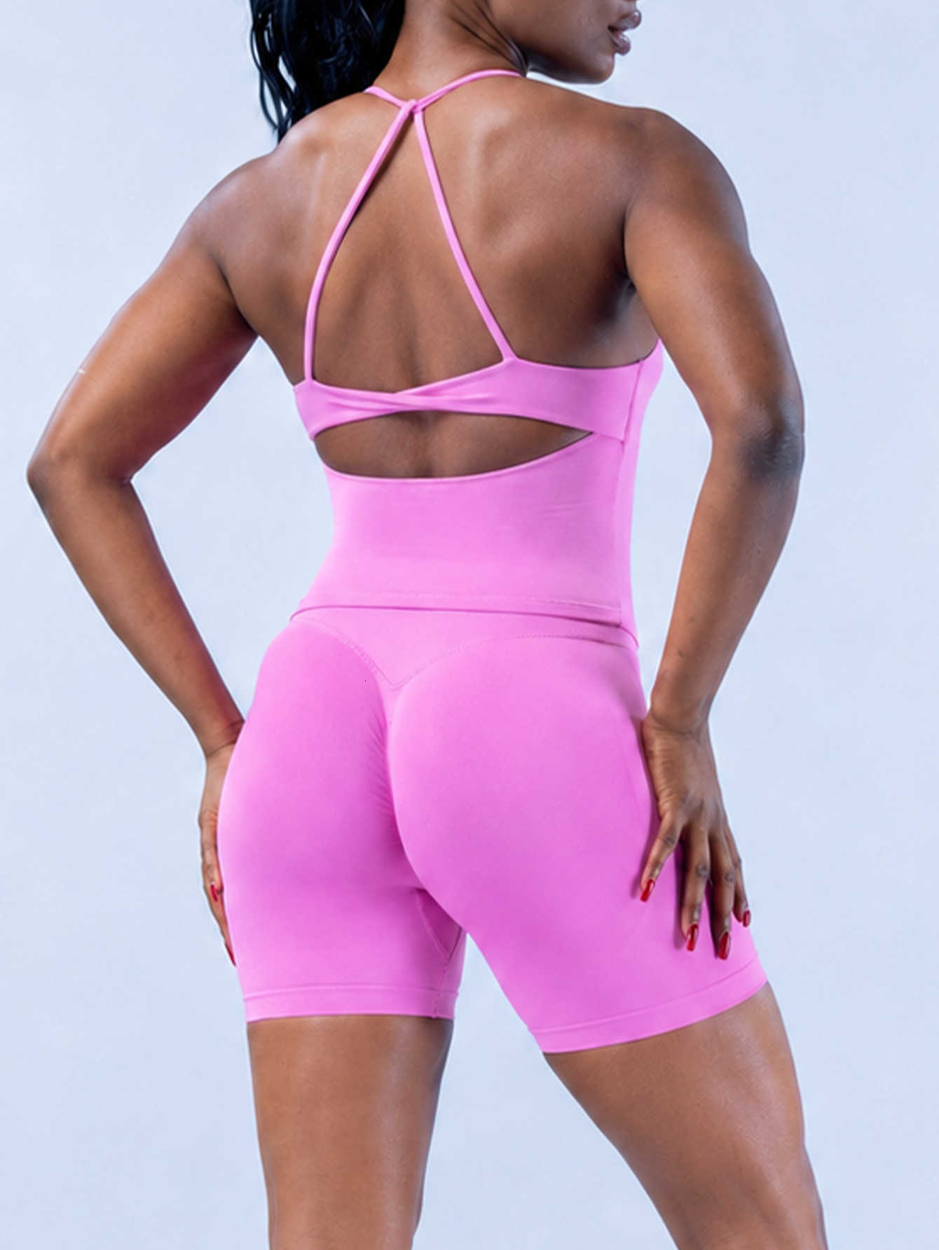 Top 2026 New Womens Tank Shorts Set Summer Casual Two Piece Outfit M260626