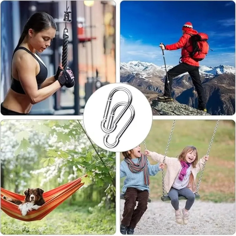 Mini Carabiner Alloy Survival Gear Camp Mountaineering Hook Outdoor Carabiner Keychain Tourist Hooks Fishing Buckle Wholesale 260622 - view 7