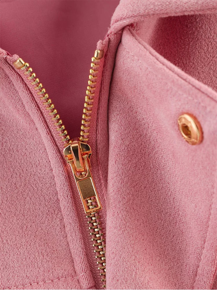 TFMLN Women Suede Bomber Jacket Spring Fashion Long Sleeve Zipper Oversize Solid Coat Chic Lady Streetwear 260625 - view 7