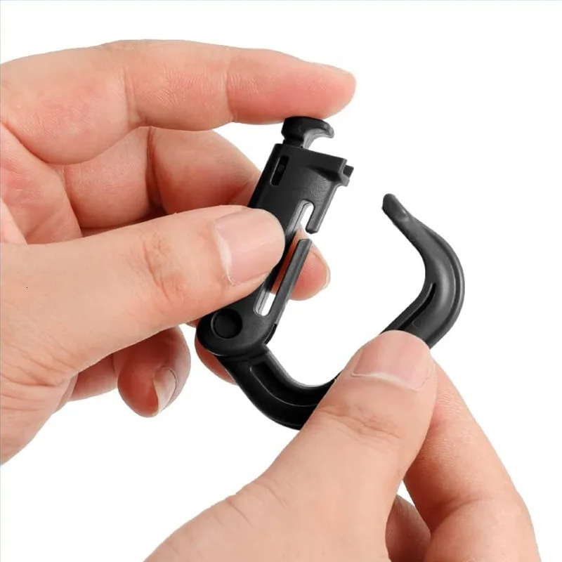 5PCS Plasctic Shackle Carabiner D-ring Clip Molle Webbing Backpack Buckle Snap Lock Grimlock Multi Outdoor Hiking Camping Gear 260622 - view 4