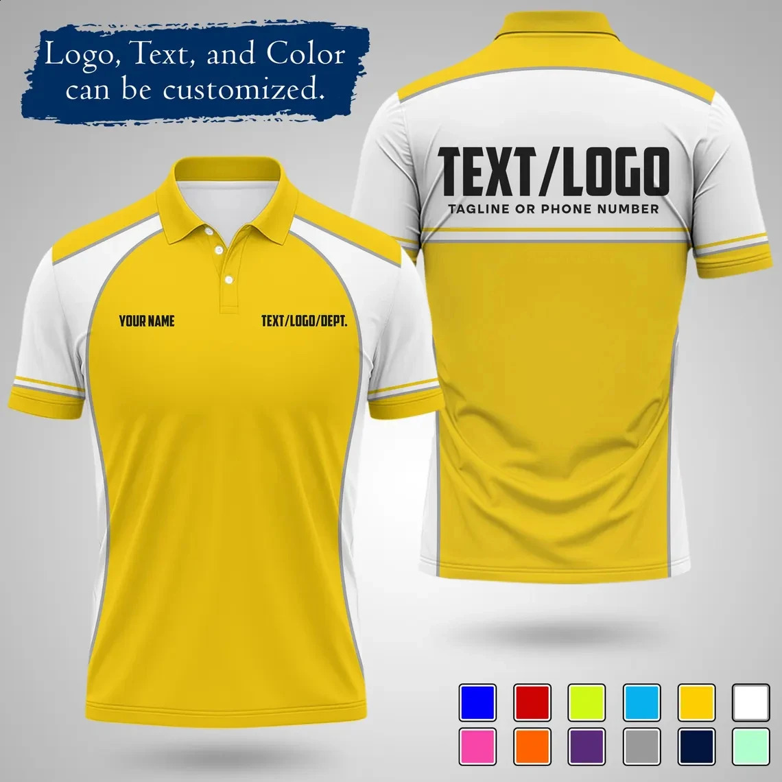 Personalized Team Polo Shirt Customizable diy Name men women short sleeve n summer daily sports Uniforms 260625 - view 7