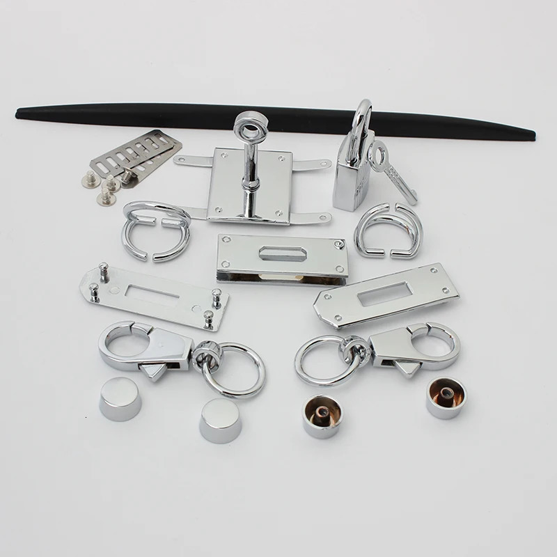 Fashion Metal Bag Locks Clasp Bag Lcok Set For Handbags Purse Tote Closures Snap Clasps DIY Craft Hardware Case Bag Accessories 260622 - view 7
