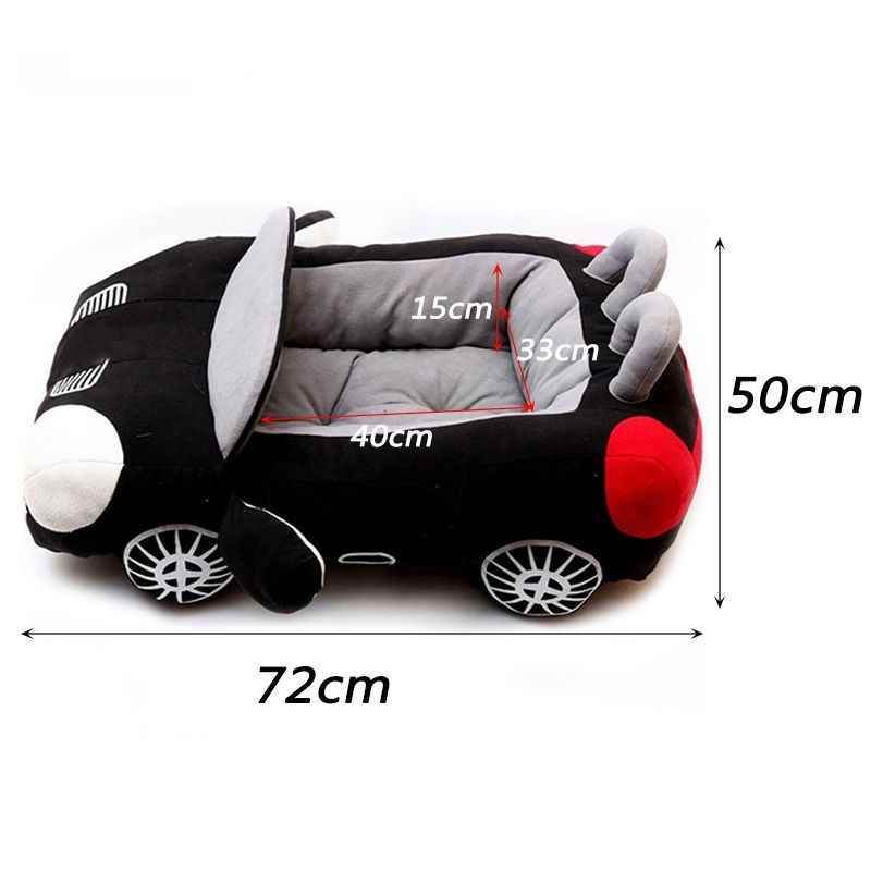 Cool Sports Car Shaped Dogs Bed Houses Kennels for Chihuahua Yorkie Small Cat House Warm Soft Puppy Sofa Kennel Fashionable Dog Birthday Gift Househol - view 3