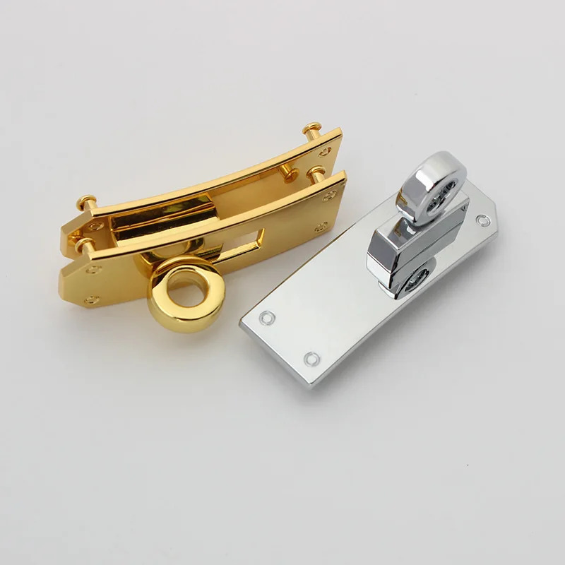 Fashion Metal Bag Locks Clasp Bag Lcok Set For Handbags Purse Tote Closures Snap Clasps DIY Craft Hardware Case Bag Accessories 260622 - view 6