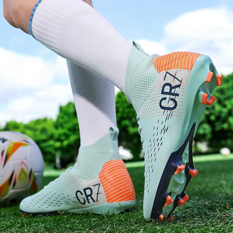 Anti slip Soccer Cleats Men/Women Professional FG Studded Football Boots Breathable High Top Training ShoesR260625 - view 4