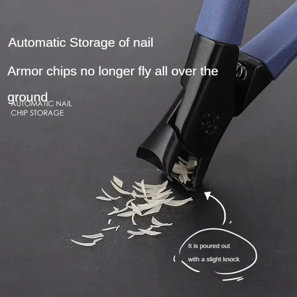 1 Piece Blue Nail Clipper Suitable for Thick Nails Ergonomic Handle Foot Care Product Effortless Daily Essential y260615 - view 3