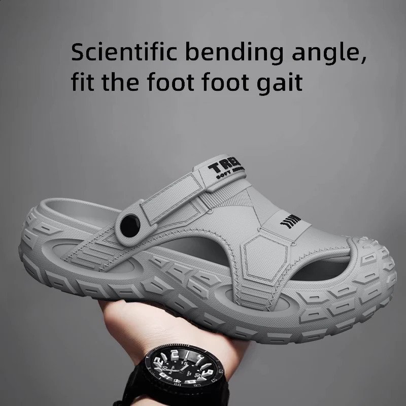 EVA sandals for men in summer thick soft soled for outdoor wear beach shoes for casual sports and perforated shoes a260625 - view 4