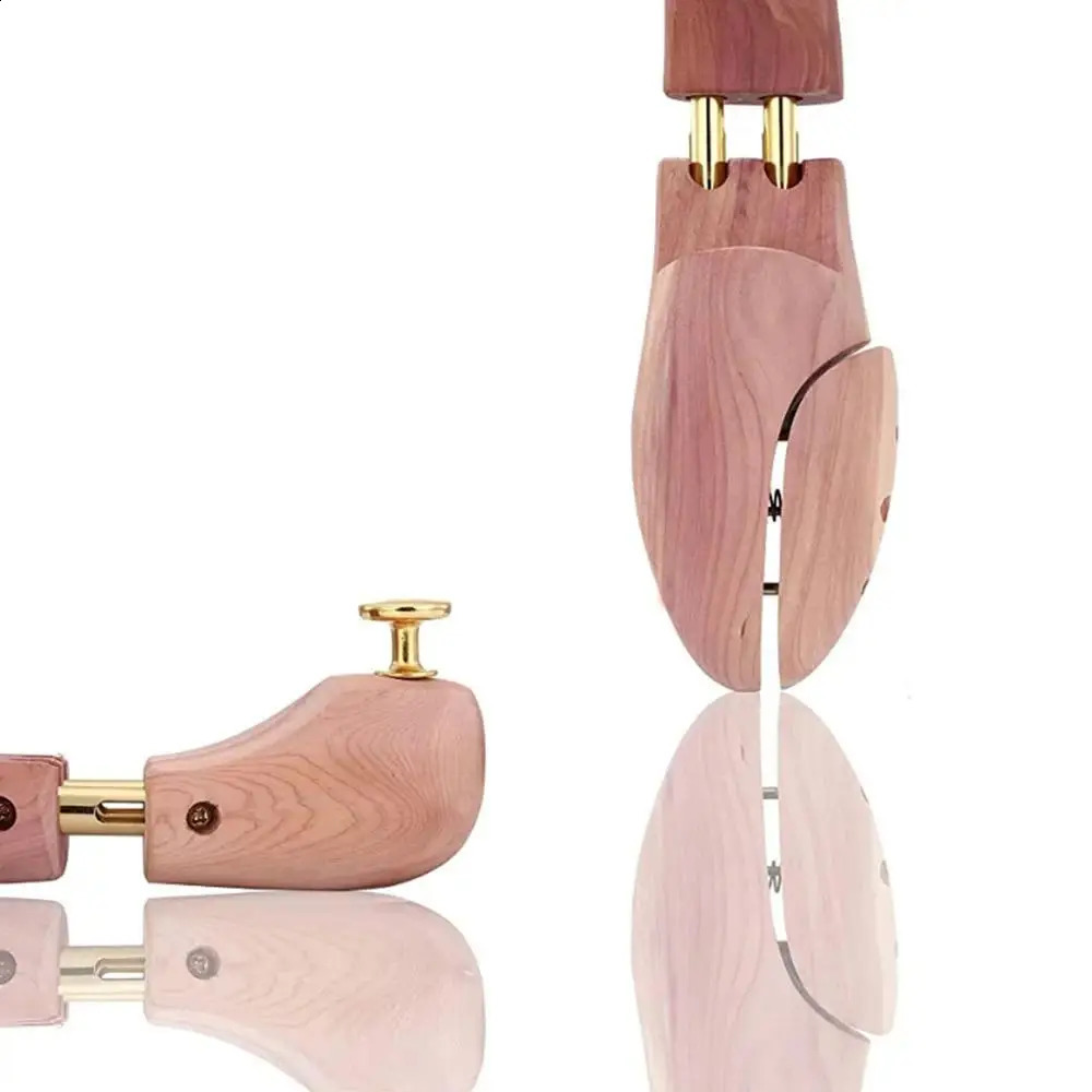 ZGZJYWM Twin Tube Red Cedar Wood Adjustable Width Shoe Shaper Mens Stretcher Shaper Shoe Tree 260625 - view 7