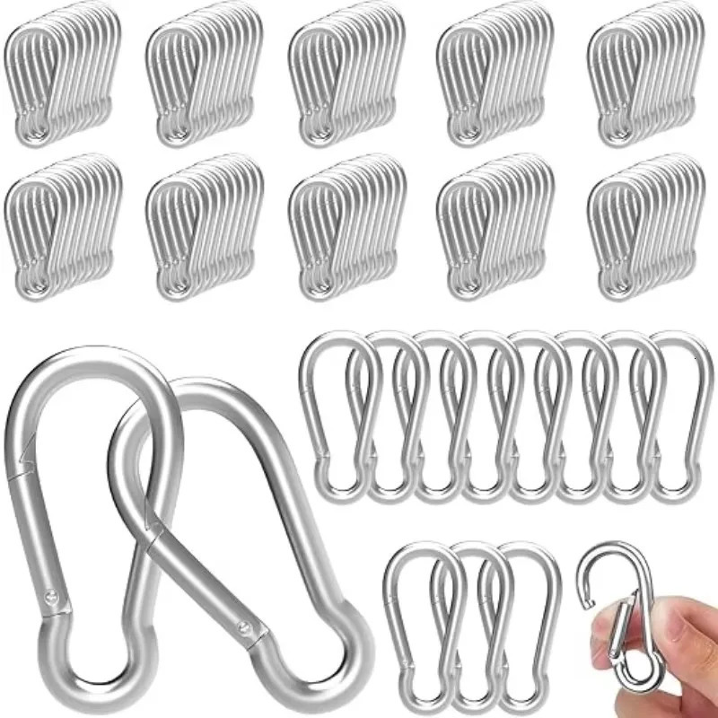 Mini Carabiner Alloy Survival Gear Camp Mountaineering Hook Outdoor Carabiner Keychain Tourist Hooks Fishing Buckle Wholesale 260622 - view 3