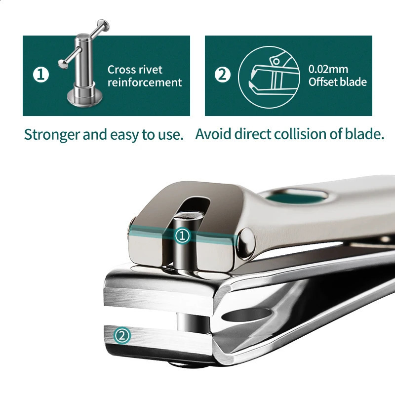 MRGREEN Nail Clippers Stainless Steel Curved blade Clipper Fingernail Scissors Cutter Manicure tools trimmer with files y260615 - view 3
