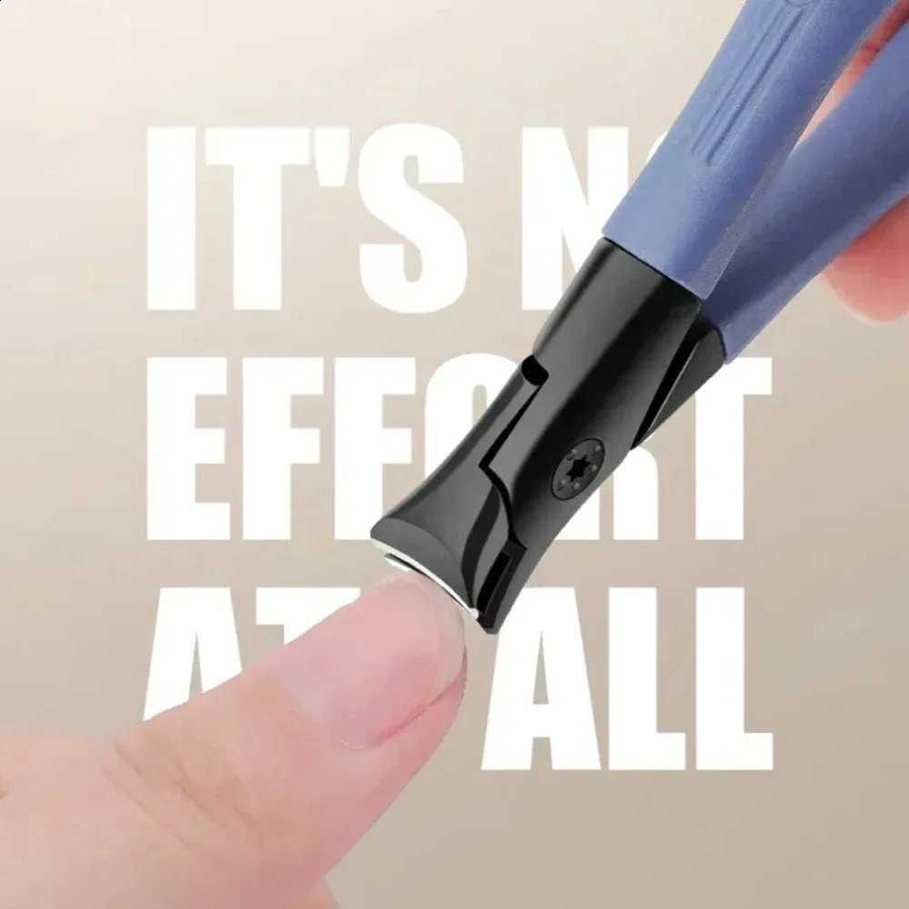 1 Piece Blue Nail Clipper Suitable for Thick Nails Ergonomic Handle Foot Care Product Effortless Daily Essential y260615 - view 5