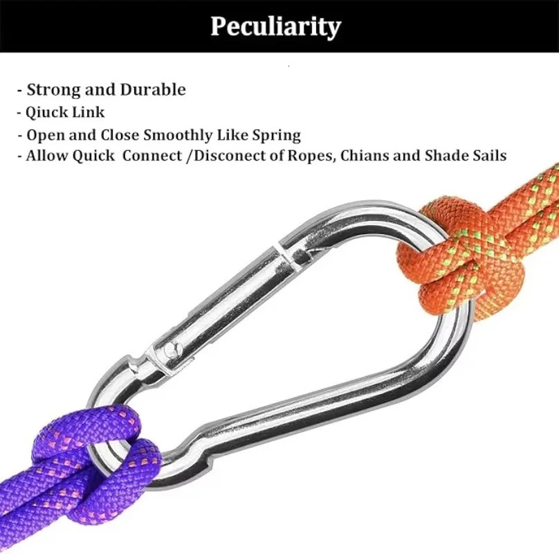 Mini Carabiner Alloy Survival Gear Camp Mountaineering Hook Outdoor Carabiner Keychain Tourist Hooks Fishing Buckle Wholesale 260622 - view 4