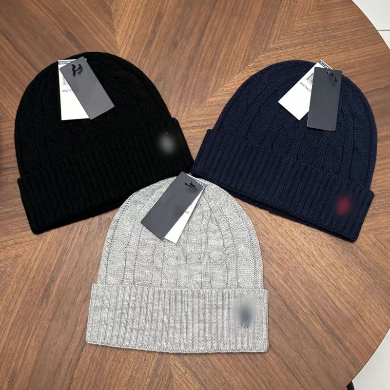 designer beanie mens knit hat thick women beanie caps Autumn winter outdoor Warm Knitted Hat fashionable street hat embroidery polo Knight high quality Skull Caps