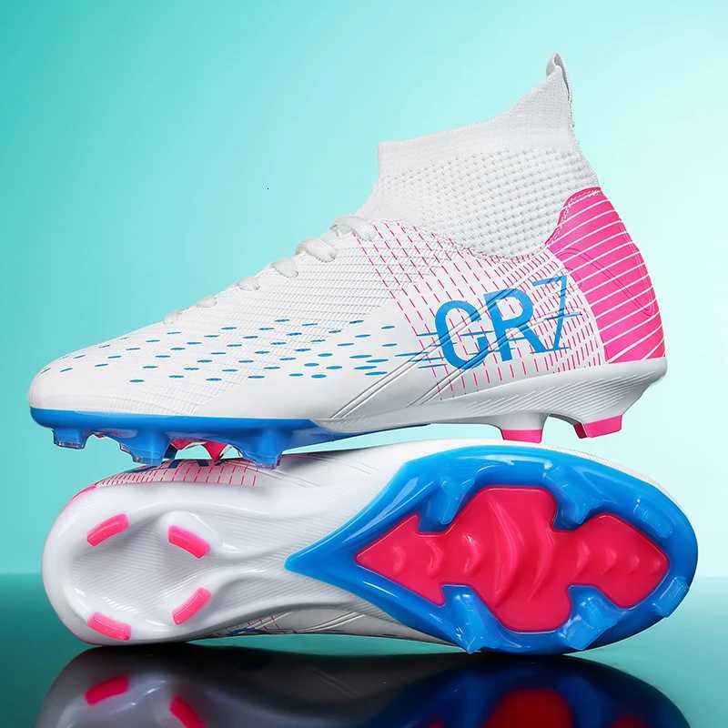 Anti slip Soccer Cleats Men/Women Professional FG Studded Football Boots Breathable High Top Training ShoesR260625 - view 5