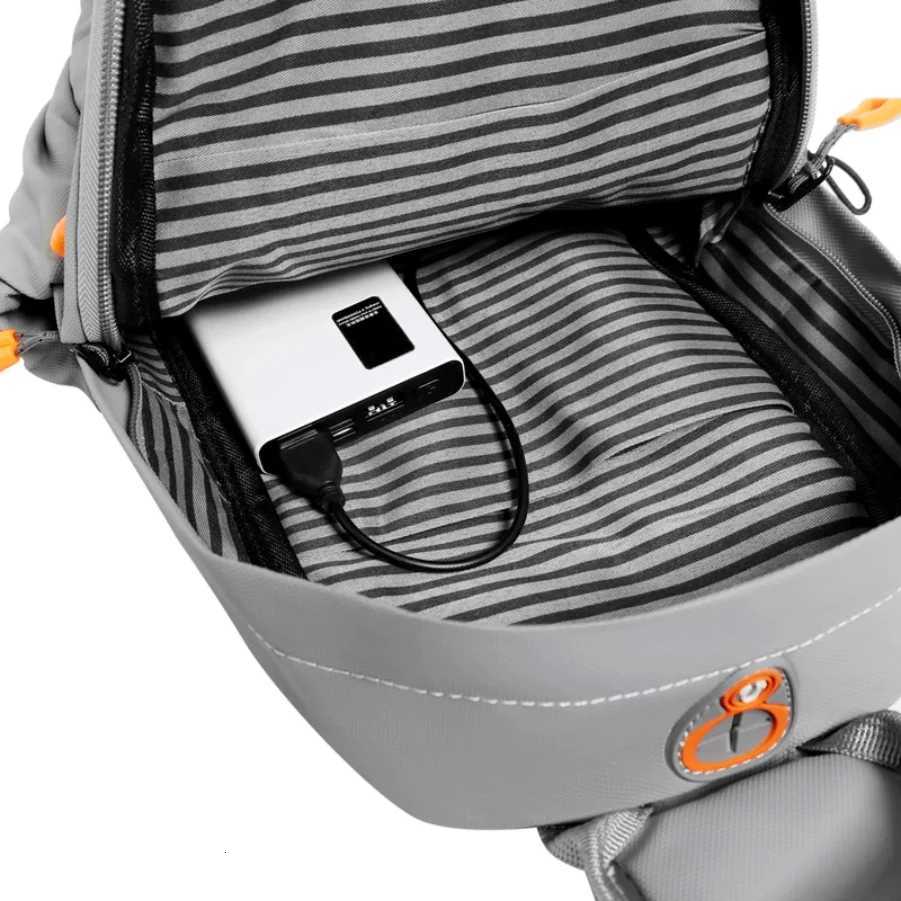 Bag CAOX Waterproof Nylon Crossbody - Mens Chest Sling Backpack Compact Shoulder Messenger Bag Travel Outdoor Hiking Pack M260626 - view 3