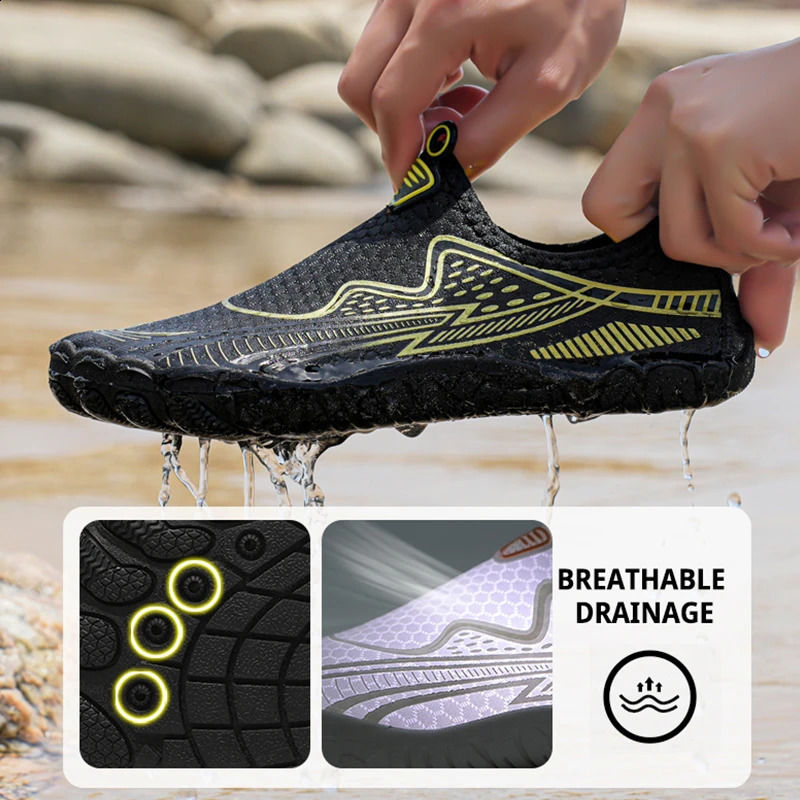 Summer QuickDrying Beach Water Shoes Unisex Swimming Aqua Slippers Outdoor Activities Surfing on The Sea Five Finger Sandals 260626 - view 5