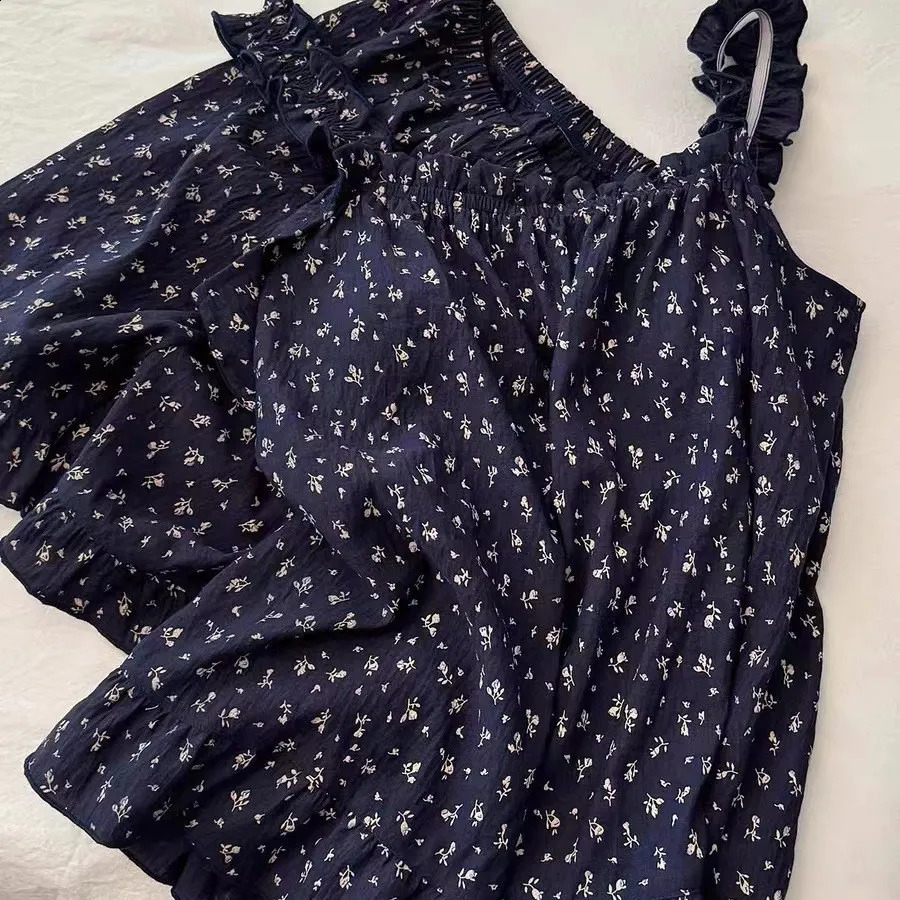 Summer Sweet Polka Dot Bow Strapless Shorts Pajamas for Women with Padded Cups Cute and Casual Set Teen Girls 260625 - view 4