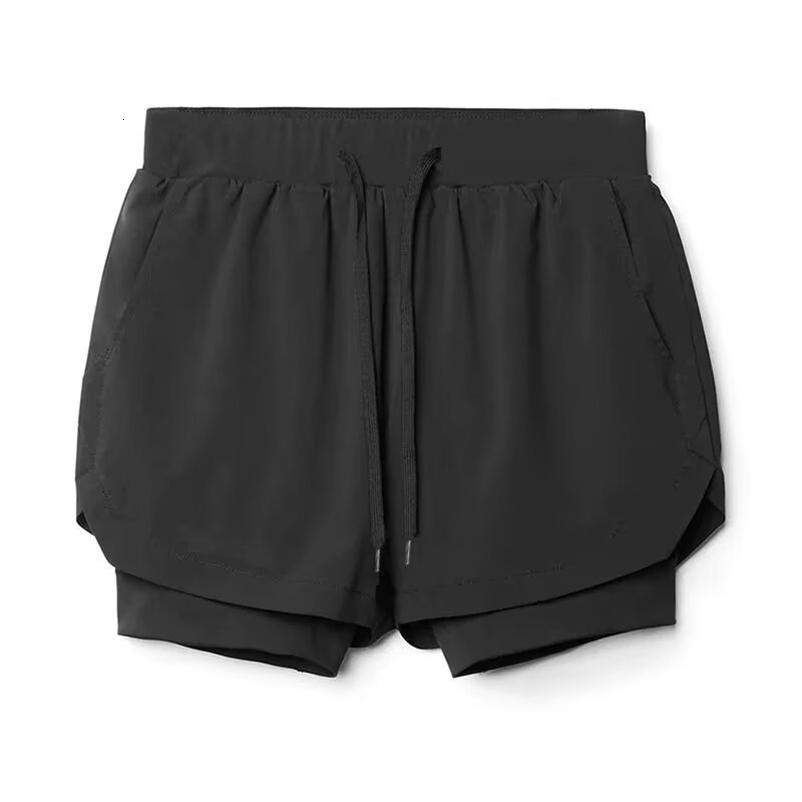 Mens Running Shorts 2 In 1 Fitness Sport Workout Breathable Quick Dry Double Layer Summer Beach Gym Shorts Men 260624 - view 4