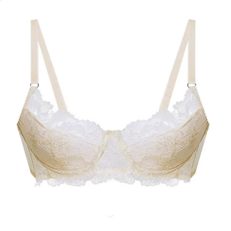 Sexy Embroidered Lace Lingerie Set for Women with Small Breasts PushUp and AntiSagging UltraThin Beautiful Back Bra 260626 - view 5