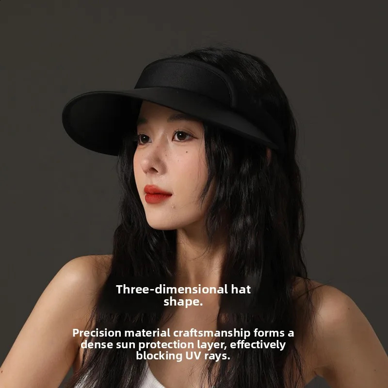 Sun Protection Wide Brim Empty Top Hat Summer Anti-Uv Hat Fashionable Outdoor Cap Large Brim Hat Sunshade Cap Home Daily Use 260625 - view 5