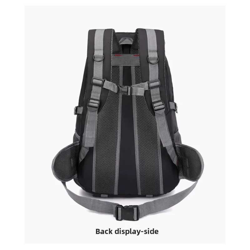 bag backpack mountaineering waist-protecting outdoor with trekking pole holder hiking multifunctional camping bag M260626 - view 5