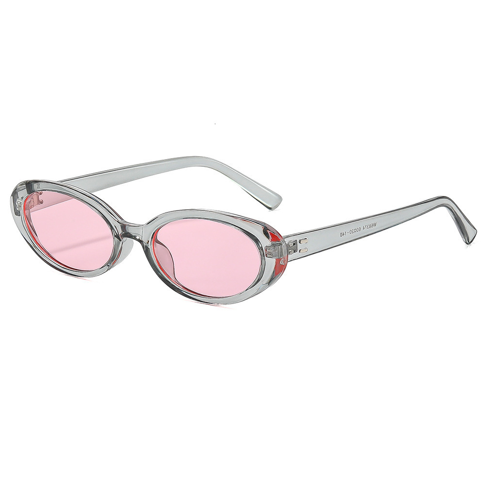 New Vintage Fashion Oval Frame Classic Unique Sunglasses, Versatile And Face-Slimming, Stylish Eyewear - view 6