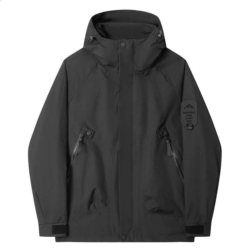 ARC Spring and Autumn Hardshell Jacket for Men Sports Ski Camping Casual Fashion Outdoor Mountaineering Tour Windstorm Jacket 260623