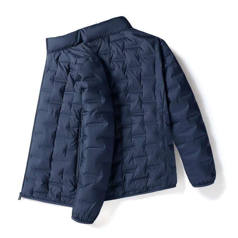 LNGXO Men's Down Padding Jackets Winter Warm Waterproof Windproof Lightweight Windbreaker Camping Hiking Mountaineering Coat W260626 - view 3
