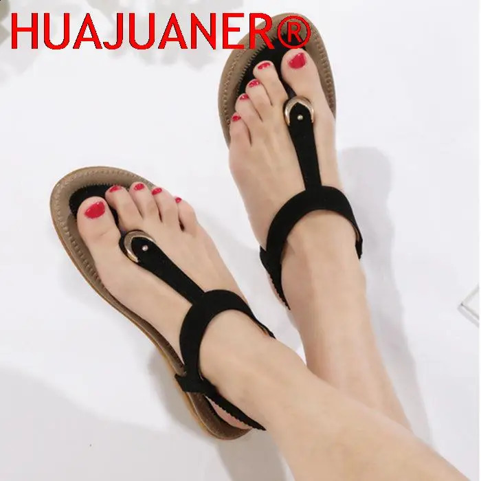 Summer Women Sandals Bohemia Casual Ethnic Shoes Flip Flops Soft Flats Woman Comfortable Plus Size Wedge Sandalias Zapatos Mujer 260626 - view 6