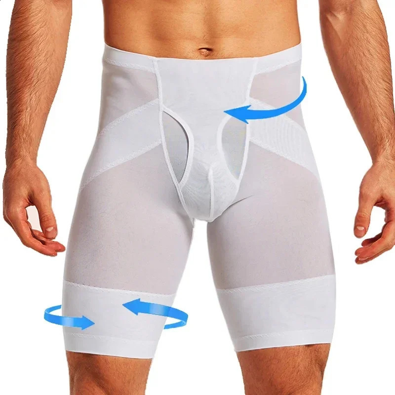 Men Body Shaper Tummy Control Compression Shorts Belly Slim Shapewear Abdomen Reducer Panties Fitness Boxer Pants Underwear 260625 - view 3