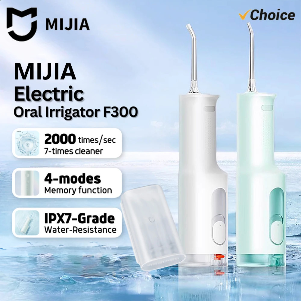 MIJIA Portable Oral Irrigator F300 Dental Water Jet Flosser Teeth Bucal Tooth Cleaner Waterpulse MEO703 260626 - view 1