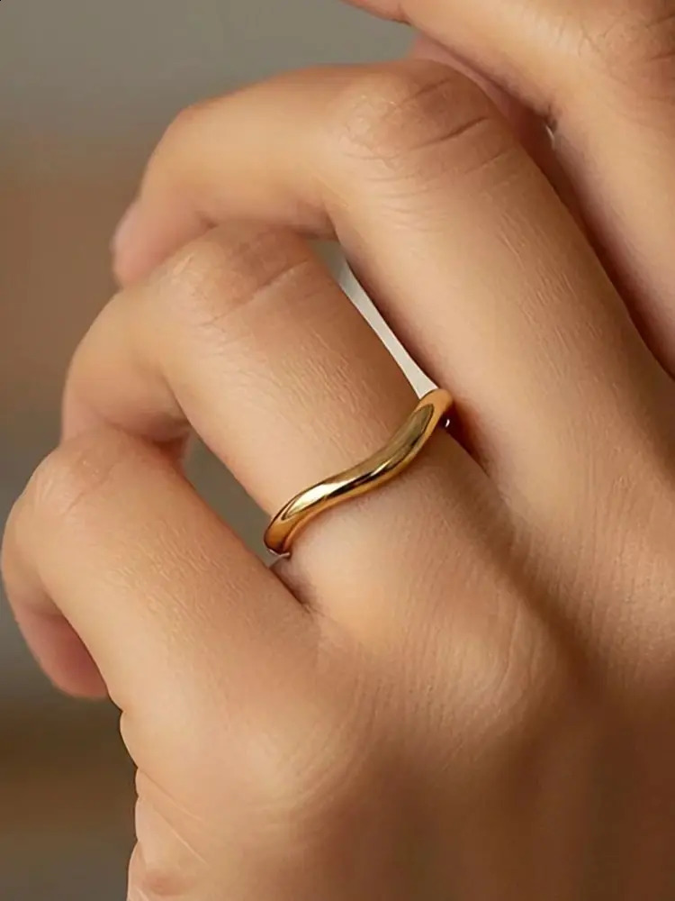 925 Sterling Silver Zircon Wave Shape Ring For Women Daily Wear Outfit Anniversary Engagement Party High Quality Fine Jewelry260624 - view 6