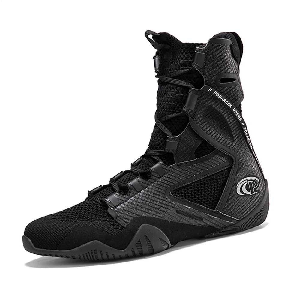 Men Boxing Shoes Professional Breathable Fighting Wrestling Equipment NonSlip Gym Training Top Quality Boots 260626 - view 1
